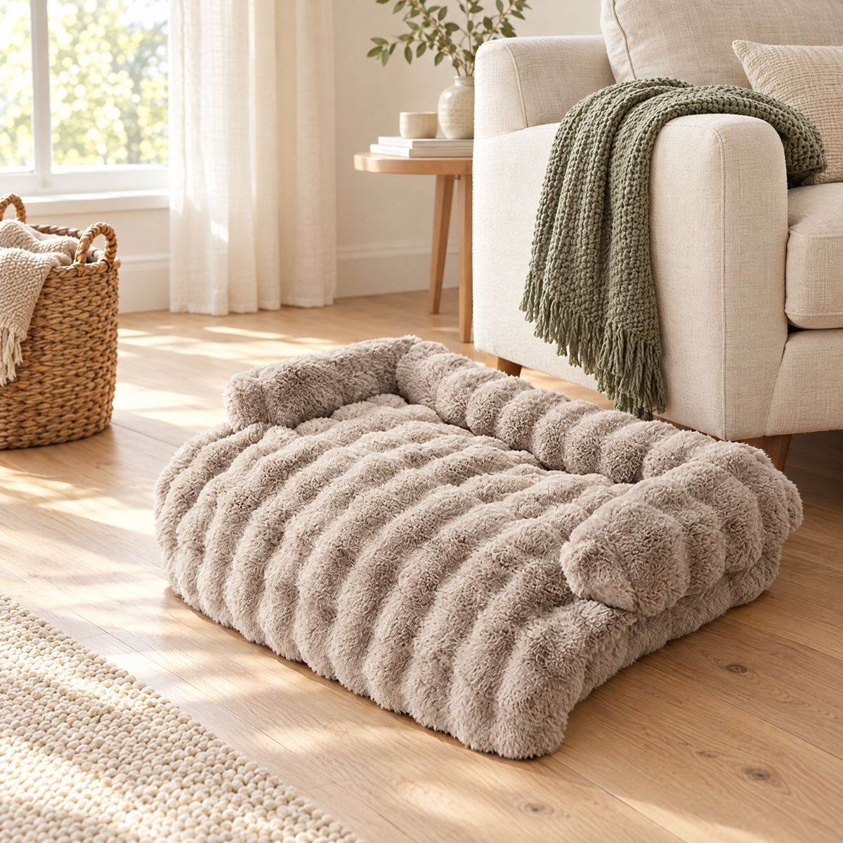 Juniper sofa bed styled in a living room