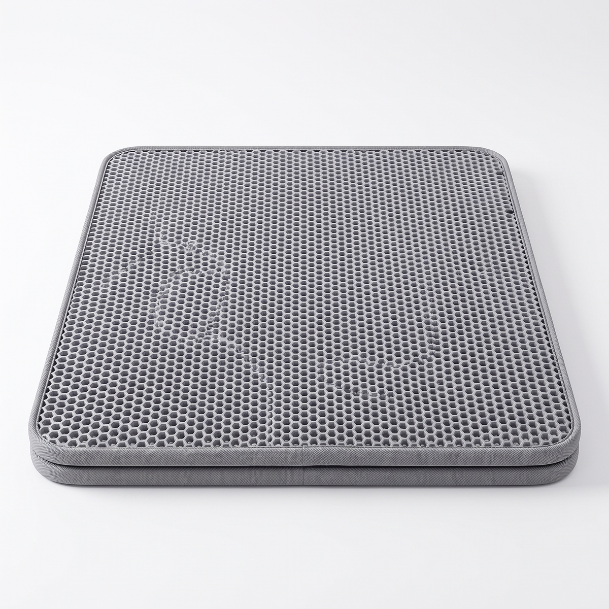 Tidy grey double layer cat litter mat