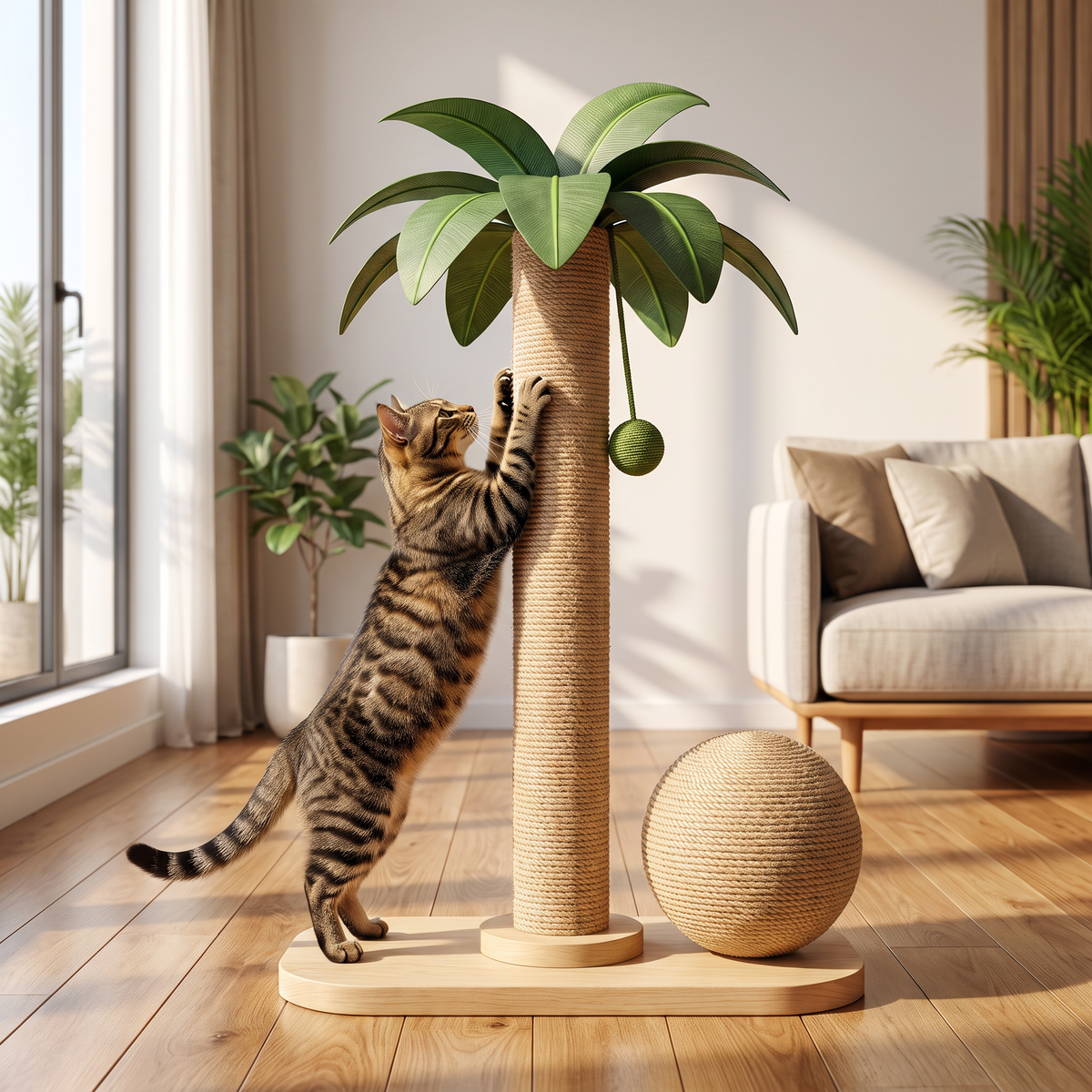 Oasis palm tree cat scratching post