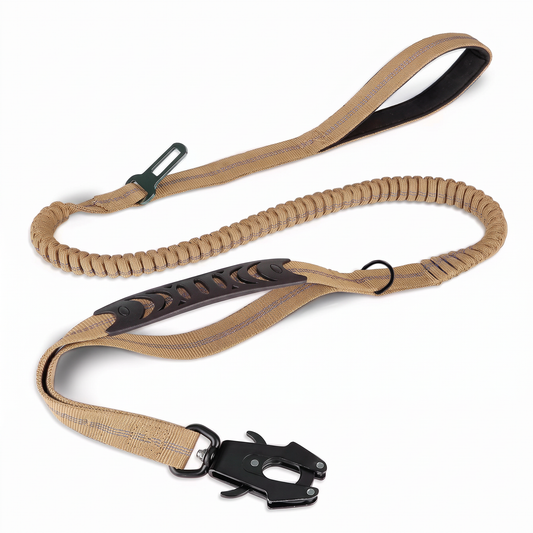 Stride khaki bungee dog lead