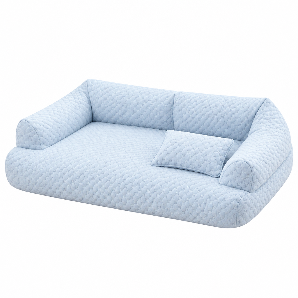 Lagoon light blue cooling pet sofa bed