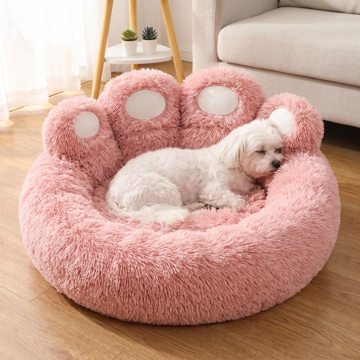 Cub bear paw dog bed